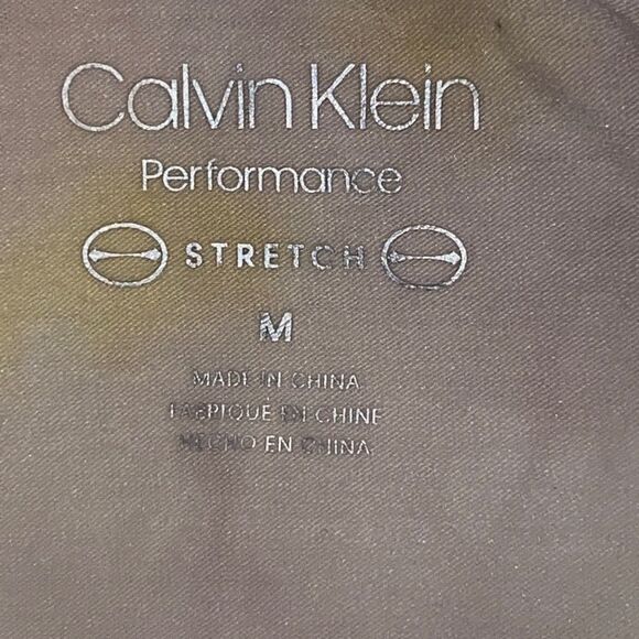 Calvin Klein Women's Daffodil Yellow Tie Dye Cropped T-Shirt Medium NWT - Picture 6 of 8